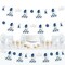 Big Dot of Happiness 1st Birthday Royal Prince Charming - First Birthday Party DIY Decorations - Clothespin Garland Banner - 44 Pieces
